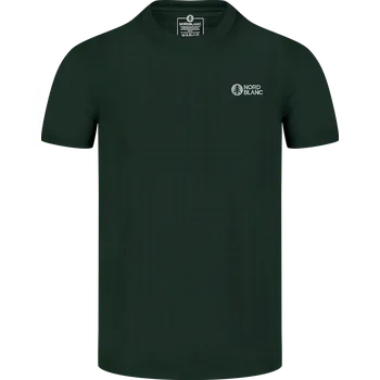 Pánské tričko Pánské funkční tričko NORDBLANC STEEL NBSMF8022 TMAVĚ ZELENÁ M