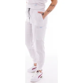 Dámské zdravotnické kalhoty Unidress Comfort, bílé - Velikost 3XL