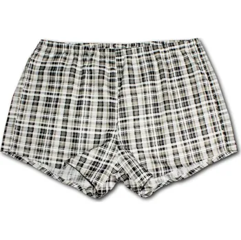 Pánská móda LUIZ Pánské plátěné trenýrky KLASIK 800 - Zelená Velikost: 50