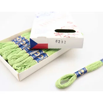 Příze Niťárna Vyšívací příze Mouline 6232 - zelené jablko