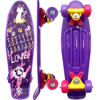Skateboard PLASTOVÝ SKATEBOARD ENERO MINI LOVE KITTY