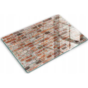 Obraz Skleněná kuchyňská deska na krájení s grafikou, velká 80x52 cm - Staré cihly
