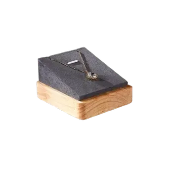 Šperkovnice Dekolt, stojánek, stojan na šperky čtverec šedý na šperky (DRD8S)