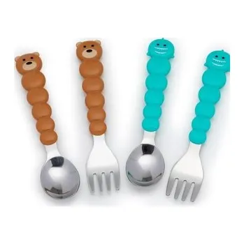 Příbor Melii dětský příbor Bear-Shark 4 ks