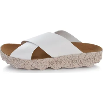 Dámské sandále DÁMSKÉ KORKOVÉ PANTOFLE BÍLÉ ASPORTUGUESAS Cross