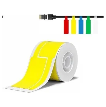 Kotouček do pokladny a tiskárny štítků Niimbot štítky na kabely T 25x76mm 200ks Žluté pro B21, B21S, B3, B1S