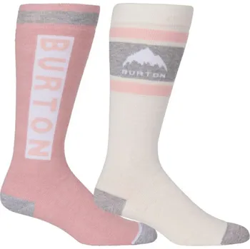 Dámské ponožky burton Dámské podkolenky weekend midweight 2 pack socks stout white