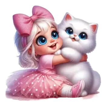 Nažehlovací obrázek - děvčátko v růžovém IV (7,1 x 7,1 cm)