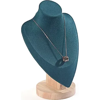 Šperkovnice Stojánek, dekolt na šperky výška 24cm zelená (DRD12Z-2)