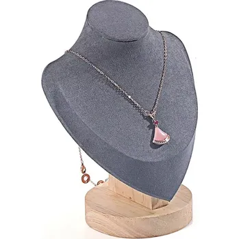 Šperkovnice Stojánek, dekolt na šperky výška 17cm šedá (DRD12S-1)