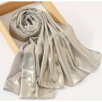 Šála luxusní společenská šála - mokrý efekt Barva: Šedivá