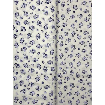 Tegatex Bavlněná látka metráž - modrotisk světlý podklad