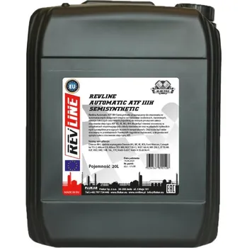 Převodový olej Olej převodový automat revline atf iii h polosyntetický, 20 l 0212332_A, , ,