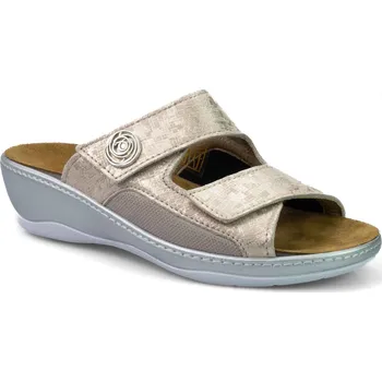 Dámská zdravotní obuv Sanofit DUAL A418 TNK pantofle dámské halluxové béžové Velikost: 41