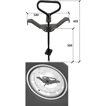 Příslušenství pro přívěs Držák rezervního kola horní návěsu kögel 0154504_A