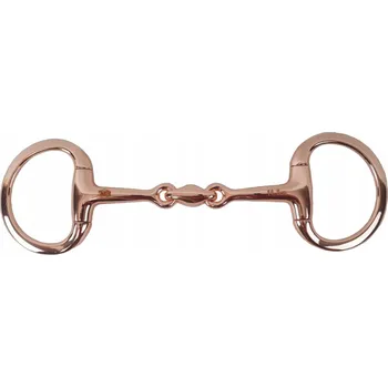 Udidlo pro koně Udidlo olivové, dvakrát lomené, Rose Gold Balotade 10,5 cm