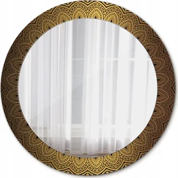 Zrcadlo Zrcadlo závěsné se skleněným rámem, řecký ornament, 70 cm