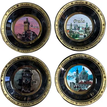 Dekorativní magnet SKANTEX Magnet s motivem - PRAHA / KULATÝ dezén: mix - 1ks