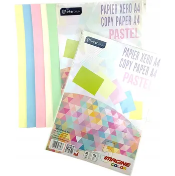 Kancelářský papír Kancelářský papír pastelový Interdruk A4 80g 100 listů MIX