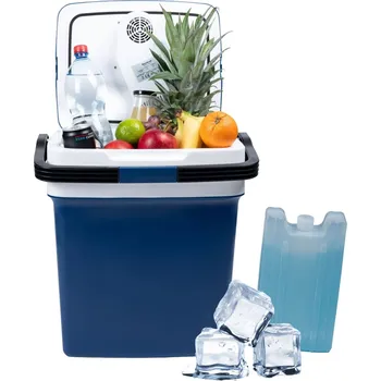 Lednice Přenosná cestovní chladnička do auta 29L, 220-240V DC12V - modrá