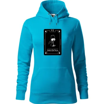 Pánská mikina Dámská mikina Družička tarot Velikost (žena): XS, Vyberte barvu: Tyrkysová