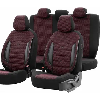 Potah sedadla OTOM Autopotahy Škoda Fabia I (1999 - 2007) univerzální | SPORT PLUS 103 BURGUNDY NZ