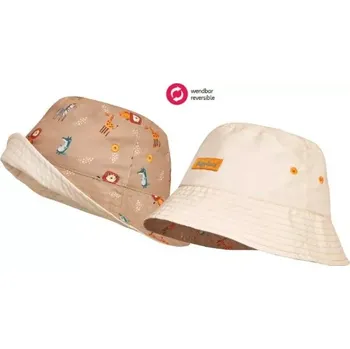 Dívčí plavky Letní klobouk 2v1 oboustranný Playshoes safari