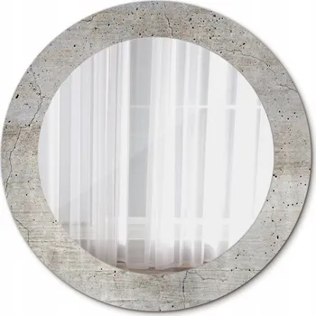 Zrcadlo Zrcadlo závěsné se skleněným rámem Šedý beton 60 cm