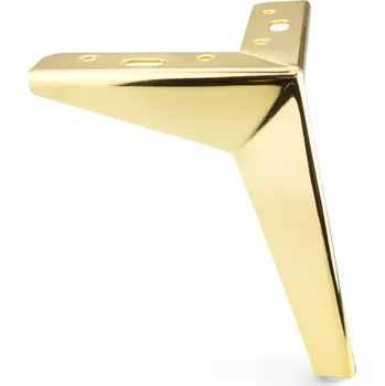 Nábytkové kování Interex design Nábytková nožka LANIA / Zlatá lesklá 135 mm