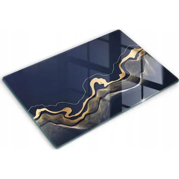 Obraz Skleněná kuchyňská deska na servírování s grafikou 80x52 cm Abstrakce linie
