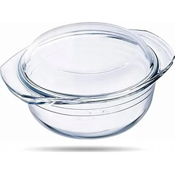 zapékací misa a miska Skleněná žáruvzdorná mísa s víkem, průměr 20 cm, 2,1 l PYREX