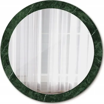 Zrcadlo Moderní kulaté Zrcadlo, zelený mramor, 90 cm