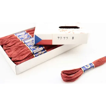 Příze Niťárna Vyšívací příze Mouline 7272 - tmavě rezavá