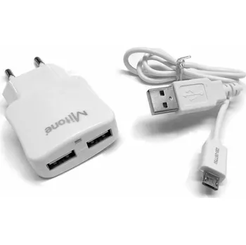 Mitone nabíječka Micro USB Charger Dual white