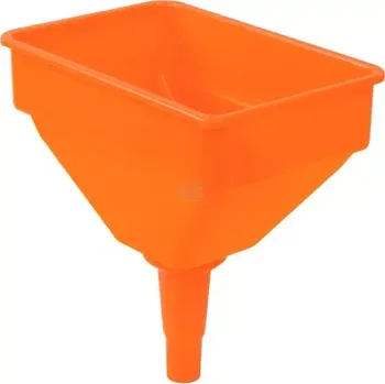 Kanystr Trychtýř na benzín se sítkem 4l Groz (KP-41931GROZ) (Traktorový trychtýř na naftu se sítkem, trychtýř na nalévání paliva do nádrže. Vysoký přepadový okraj zajišťuje ochranu proti stříkání, vysoké průtočné množství.)