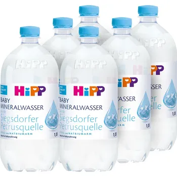 Voda HiPP Baby přírodní minerální voda neperlivá 6 x 1 l