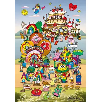 Puzzle Puzzle heye na výletě jon burgerman 500 dílků