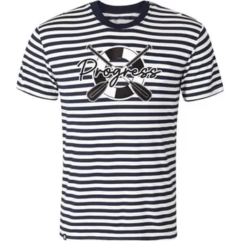 Pánská móda NAVIGATOR vodácké triko s bambusem modro-bílý proužek XXL