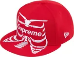 Supreme Bones Box Logo New Era® / Red Barva: Červená, Velikost: 7 5/8 - 60,6 cm