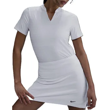 Dámské tričko Nike Woman Dri-FIT Short-Sleeve Blade Jacquard dámské polo, bílé dámské, XS