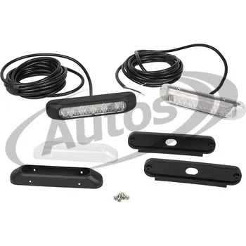 Mlhový světlomet Světlo denního svícení 12v/24v dc 6xled sada, hermeticky uzavřené, s kabelem 3,5m 0025342_A, , ,