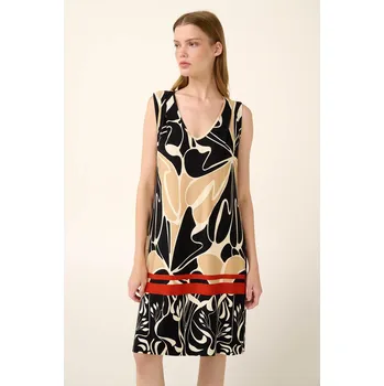 Dámské šaty Vamp Letní šaty bez rukávů s abstraktními květy 22477