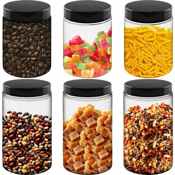 Dóza na potraviny NÁDOBY SKLENICE 3x(1L, 1,25L) NA SKLADOVÁNÍ MOUKY KAŠE RÝŽE