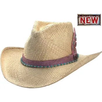 Klobouk Sweetheart – westernový klobouk z pravé Panamy, přírodní Velikost: 61 cm (XL)
