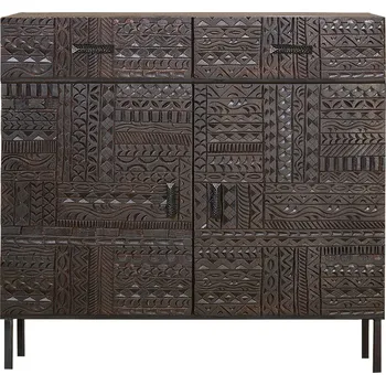 Orientální chodbová skříňka Jeroglifico 100cm masivní mango