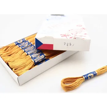 Příze Niťárna Vyšívací příze Mouline 7252 - medová hořčice