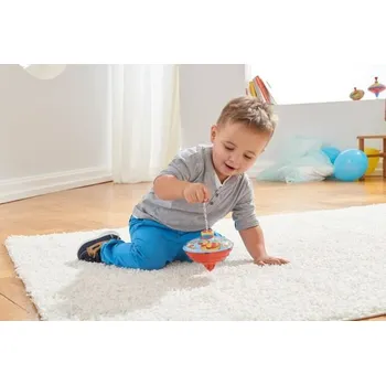 Hračka pro nejmenší Káča hrájící, kovová s kačenkami, průměr 13 cm, CZ