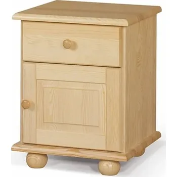 Noční stolek Doktor Noční stolek Olivier Zvolte stranu: pravé provedení, Zvolte odstín: Přírodní lakovaná borovice