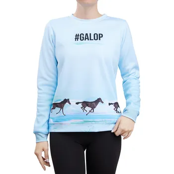 Dámská mikina GALOP WEAR Dámská jezdecká mikina M MODRÁ|ZELENÁ