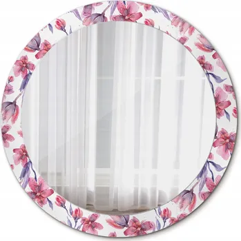 Zrcadlo Zrcadlo do Koupelny Glamour Květiny akvarel 80cm